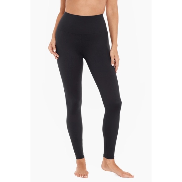 NWT Miraclesuit Black Tummy Control Athleisure Leggings Sz S - Picture 1 of 10